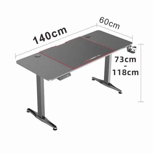 Gaming Standing Desk Home Office Lift Electric Height Adjustable Sit To Stand Motorized Standing Desk 1460 - Flea Market
