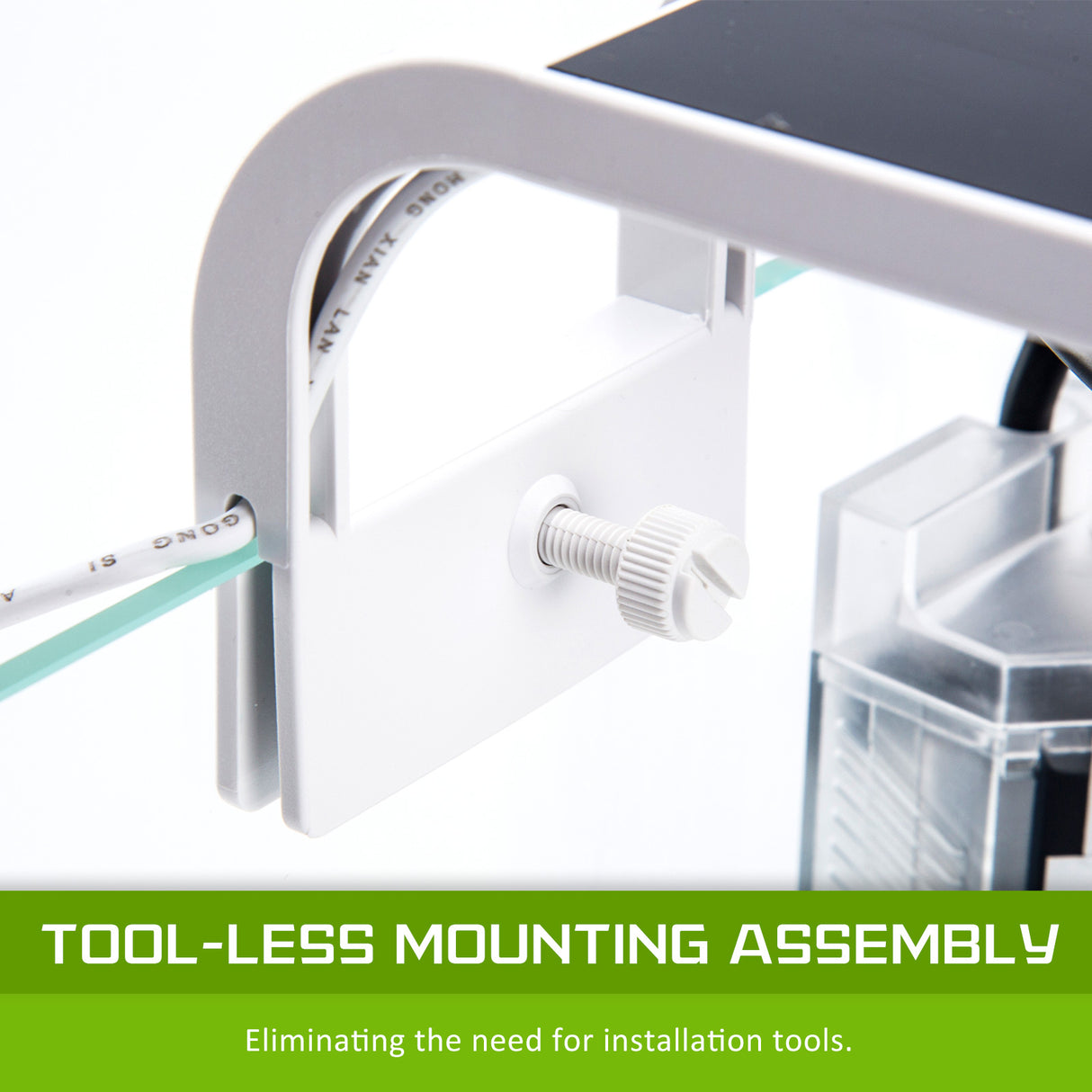 Aquarium Fish Tank 16L Starfire Glass 25x24x27cm Filter Pump LED