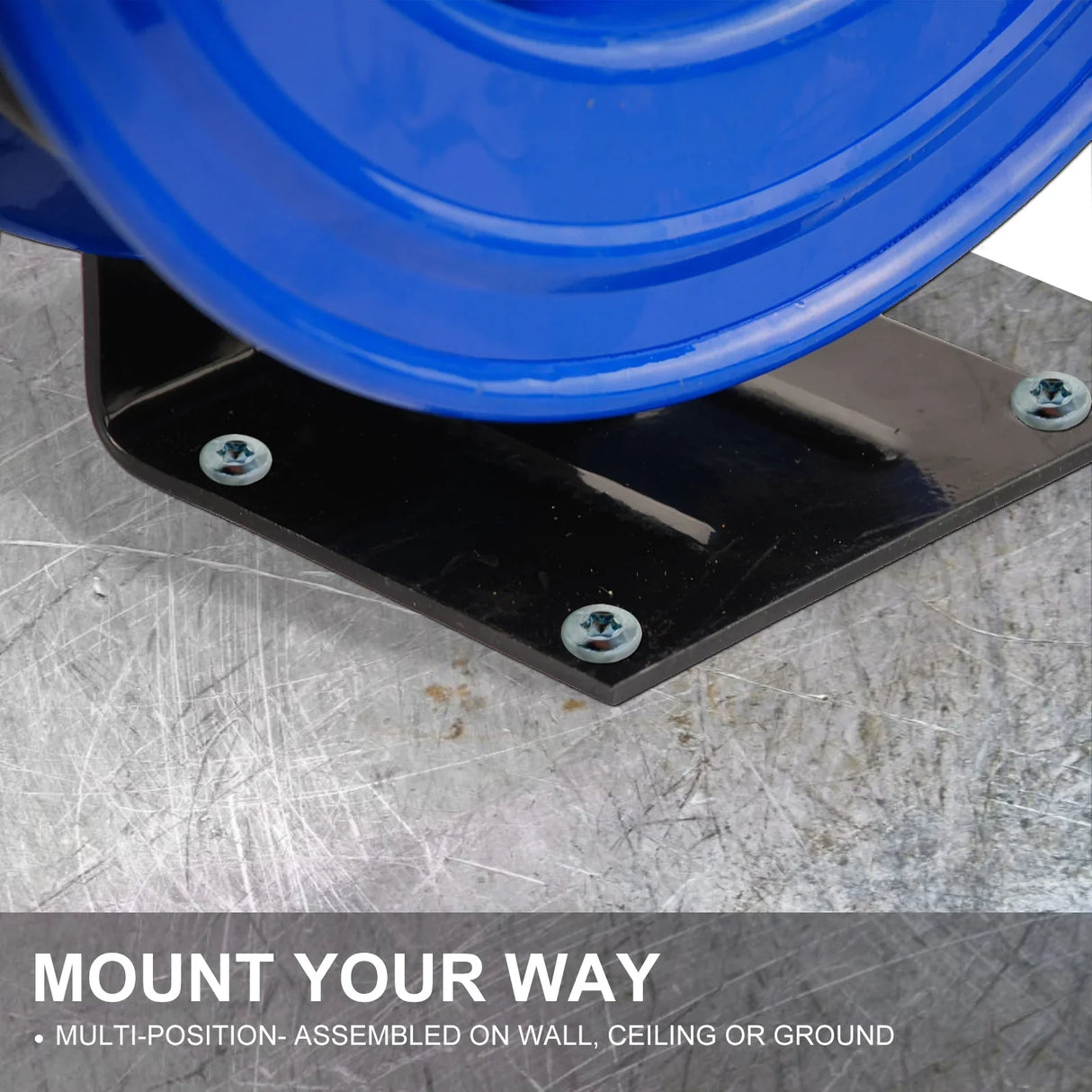 Industrial 15m Retractable Air Hose Reel Automotive Heavy-Duty