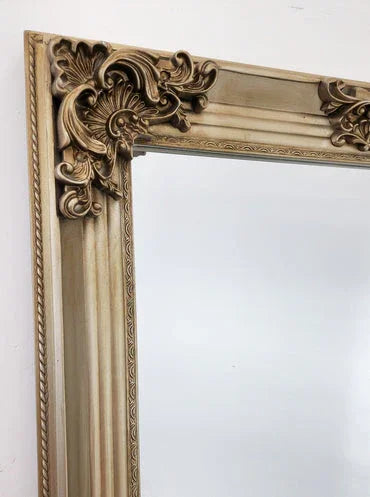 French Provincial Ornate Mirror Champagne X-Large 210cm x 110cm - Deluxe