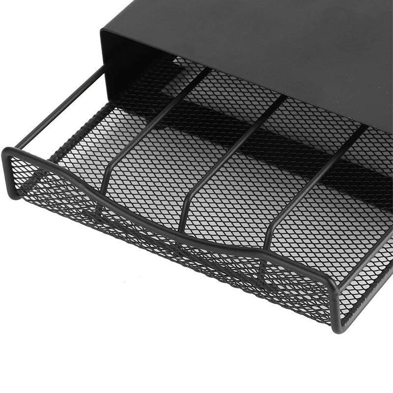 Coffee Pod Holder Drawer Nespresso 40 Capsules Storage Rack Stand Organizer