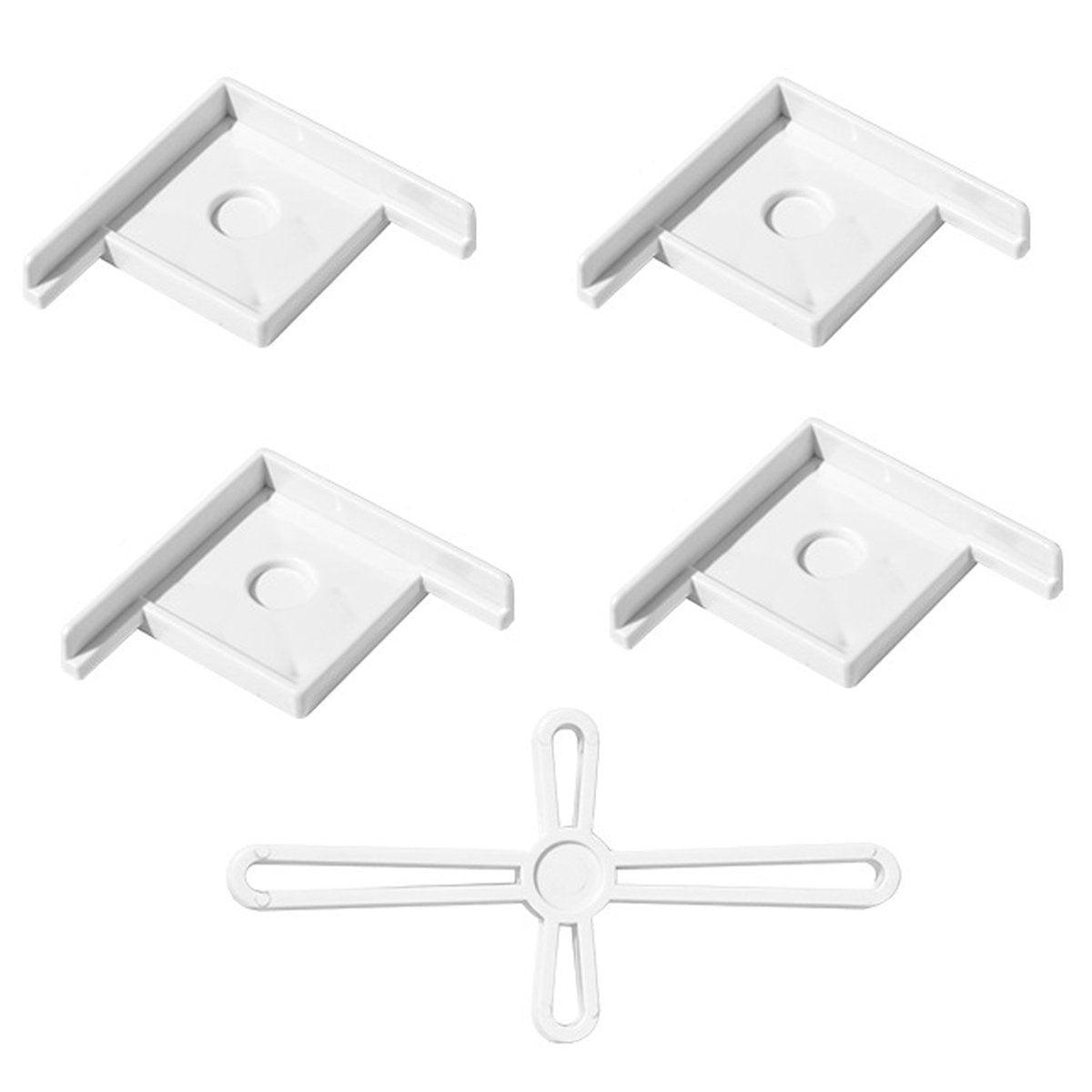 Aquarium Corner Brackets 5pcs White Small Plastic Tank Stand Guards