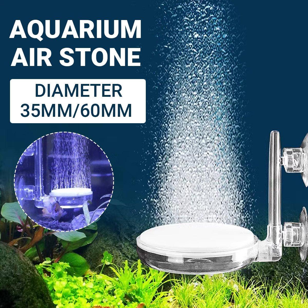 Aquarium Air Stone 60mm Nano Disc Aerator Quiet Bubble Atomizer