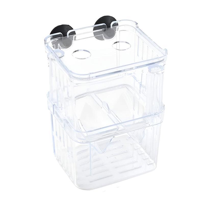 Aquarium Breeding Box 13x10x7cm Isolation Hatchery Guppy Fry