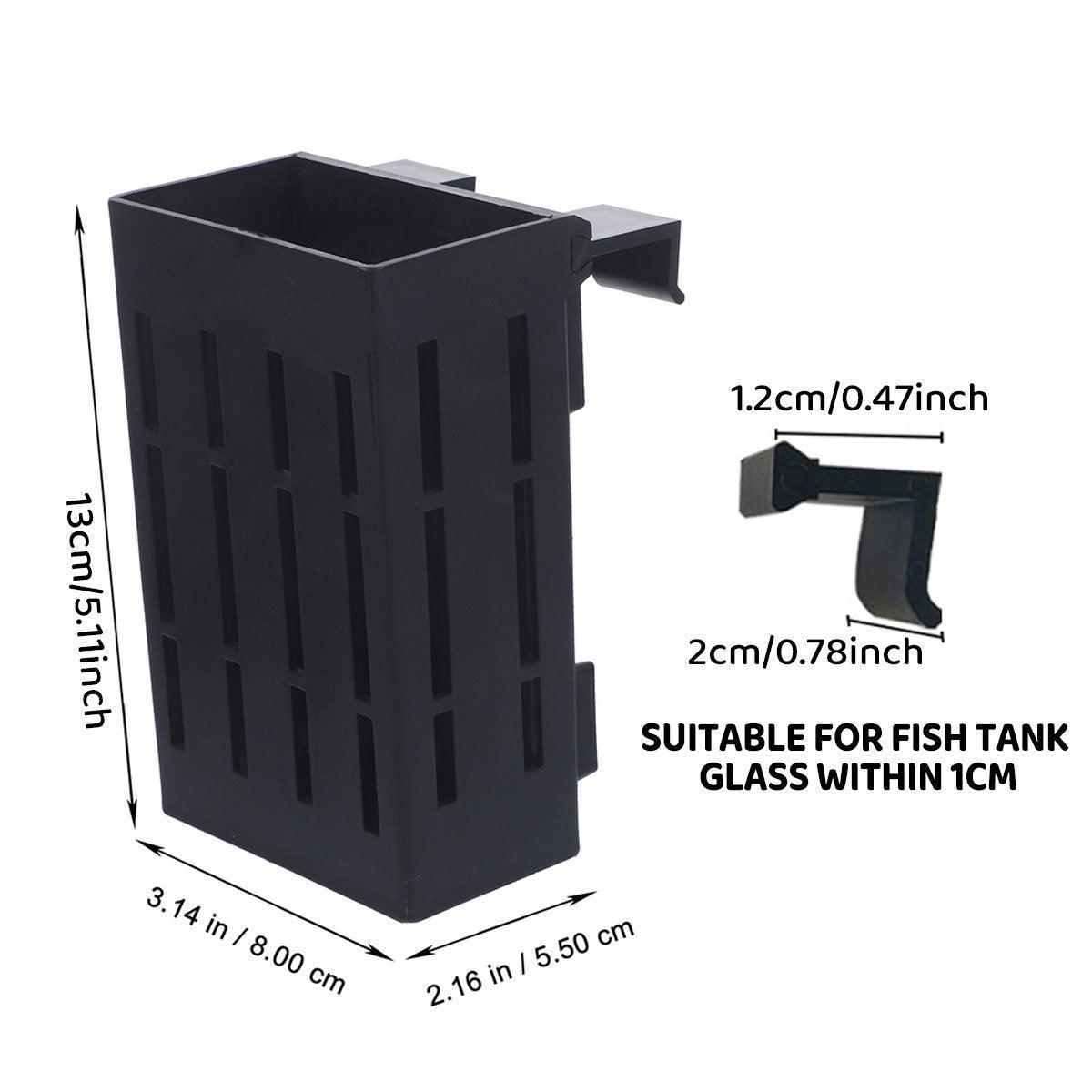 Aquarium Plant Holder 13x8x5.5cm Hydroponic Basket Rack White