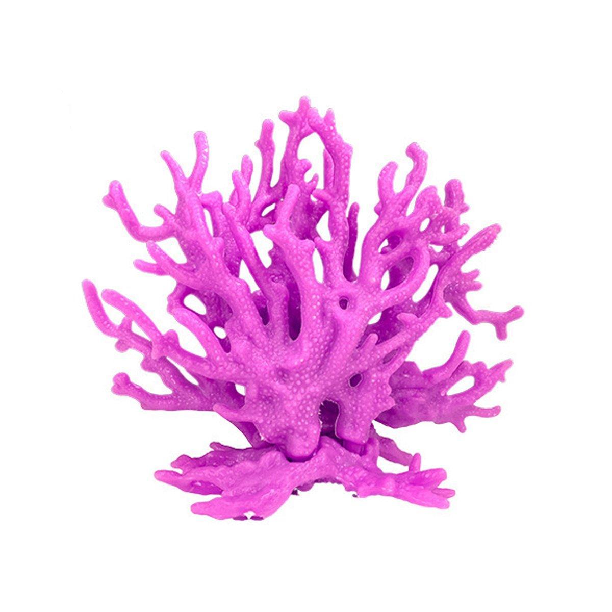 Aquarium Coral Decoration Pink Soft Realistic Plant 13x15.4cm