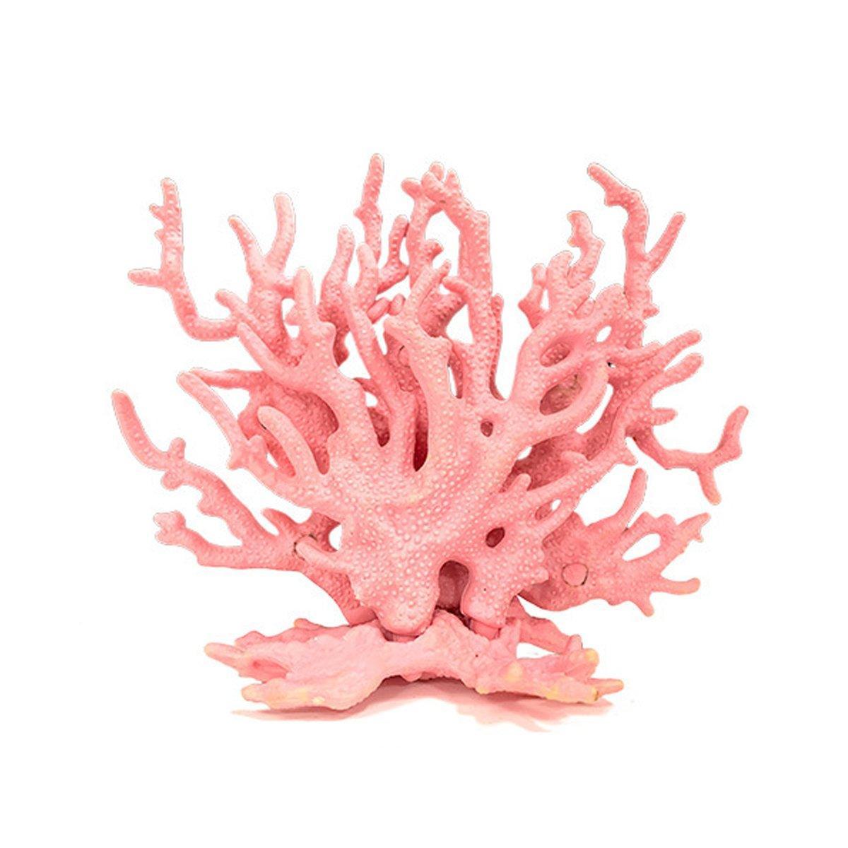 Aquarium Coral Decoration Pink Soft Realistic Plant 13x15.4cm