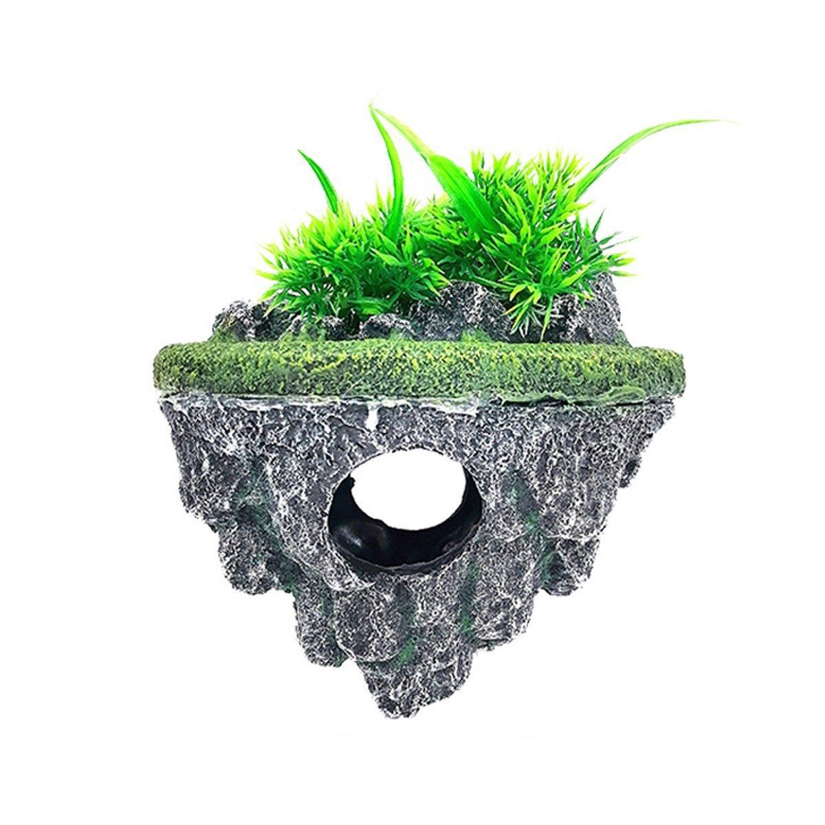 Aquarium Hoverstone Small 13x9x16cm Resin Rock Decoration Natural