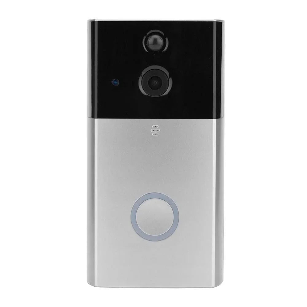 Smart WiFi Video Doorbell Night Vision Motion Detection Silver