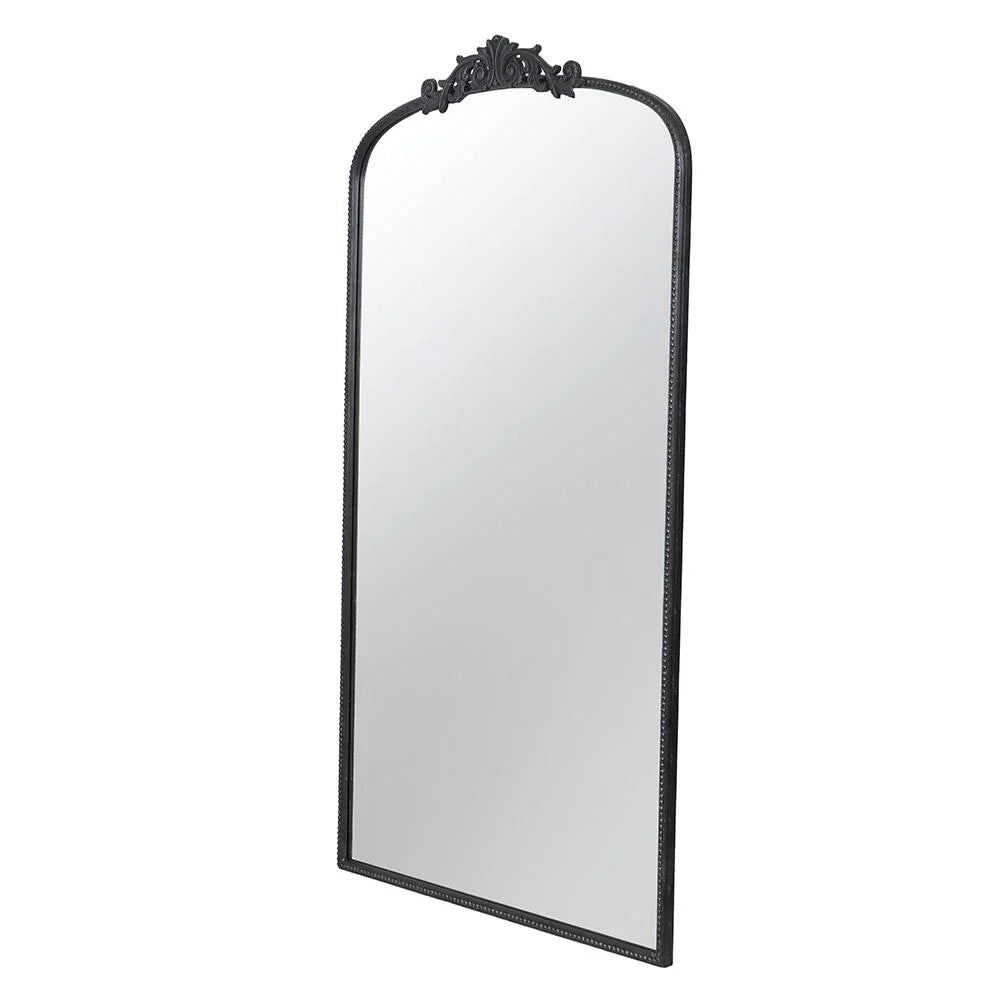 Ornate Metallic Floor Mirror 169x92cm Baroque Style - Statement Piece