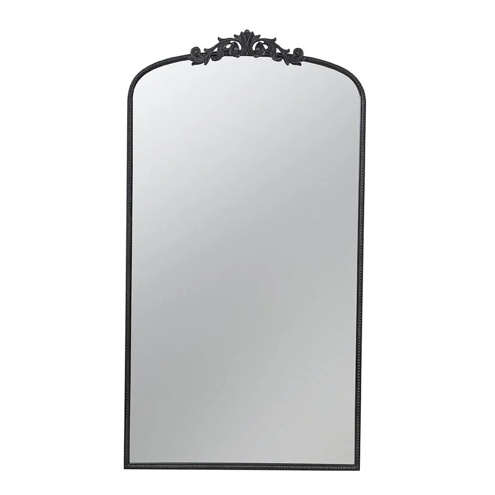 Ornate Metallic Floor Mirror 169x92cm Baroque Style - Statement Piece