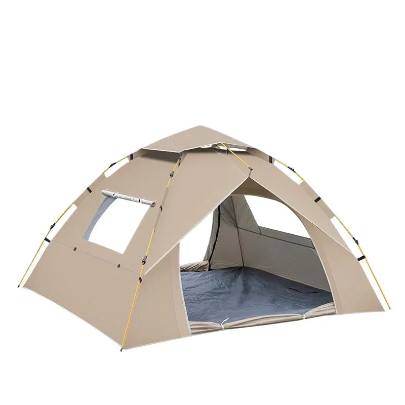 Small Camping Tent 200x150x125cm Two Doors Two Windows Portable Outdoor