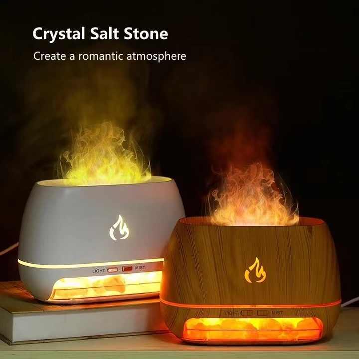 Wooden LED Flame Aromatherapy Diffuser - Flea Market