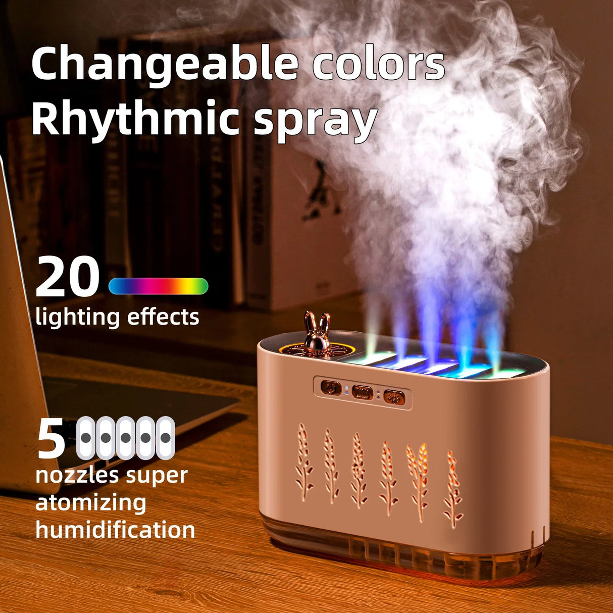 Pink Dynamic Color Changing Humidifier - Flea Market
