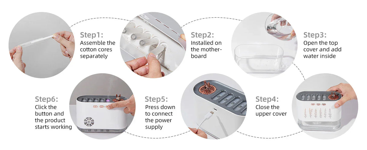 Pink Dynamic Color Changing Humidifier - Flea Market