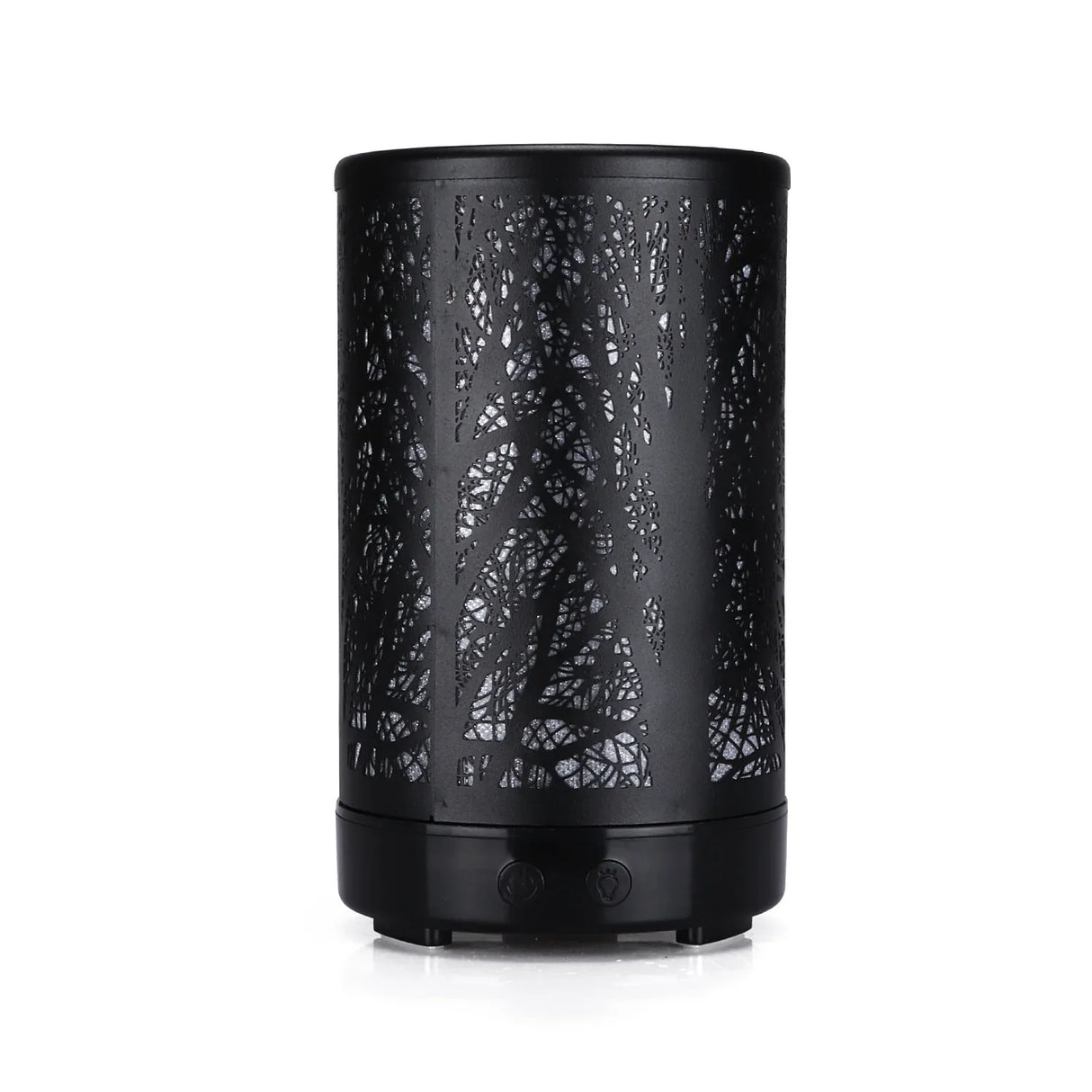 Forest Design Iron Essential Oil Diffuser 100ml - Black 7-Color LED Ultrasonic Humidifier