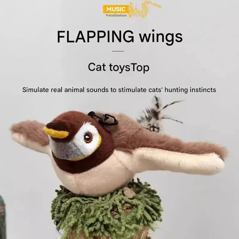 Interactive Flapping Wing Bird Toy - Motion Activated Cat & Dog Toy