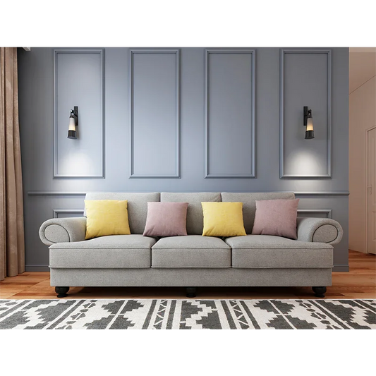 The Cloud Nine 3-Seater Sofa Grey - Flea Market