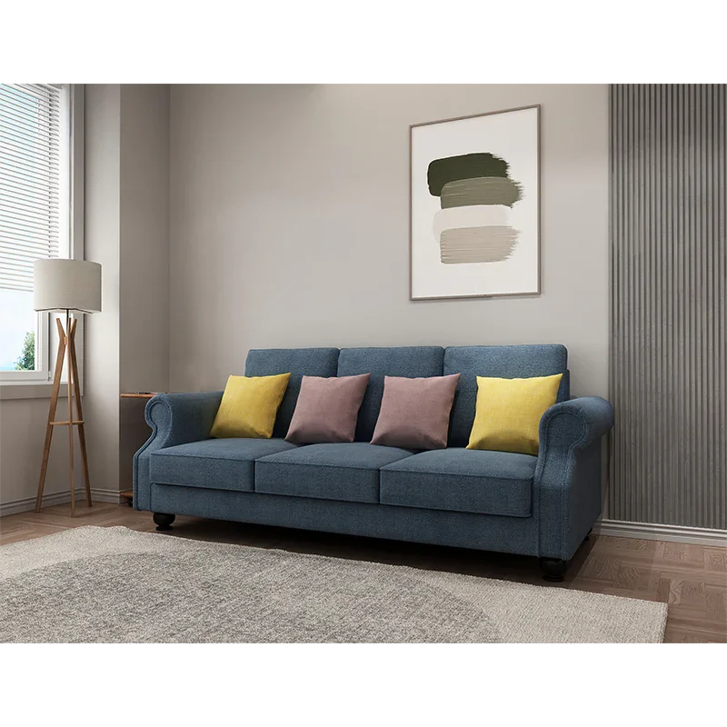 The Cozy Cloud 3-Seater Sofa Blue