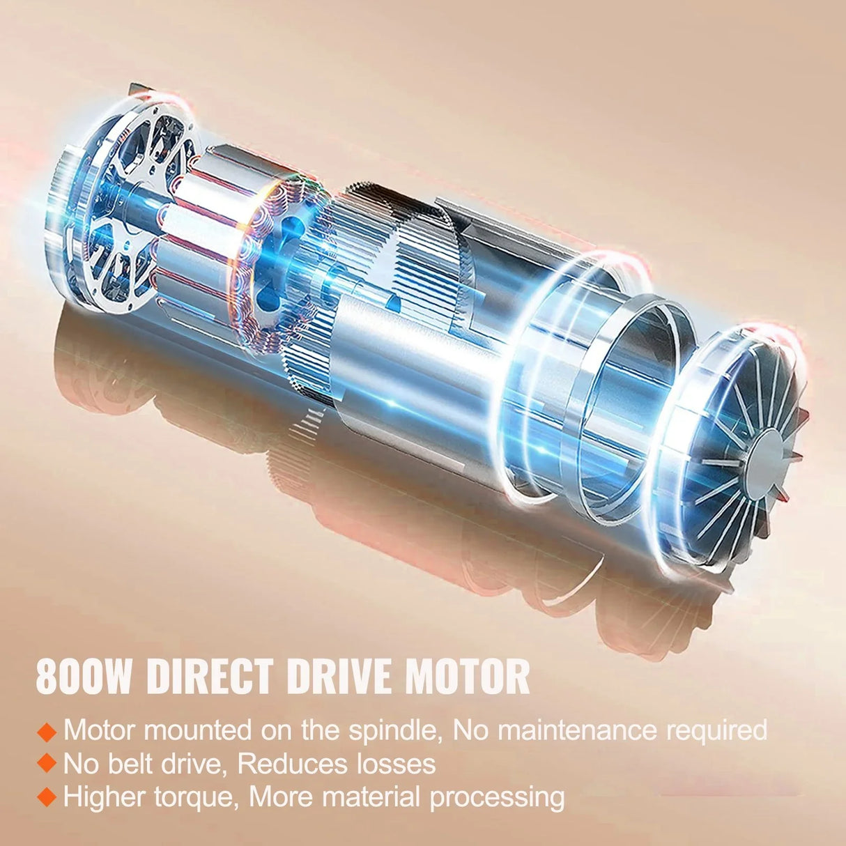 VEVOR Mini Metal Lathe 180x400mm 800W 150-2500 RPM Benchtop