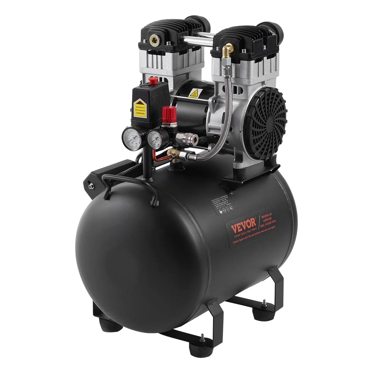 VEVOR 40L Air Compressor Portable Oil-Free 90 PSI Workshop