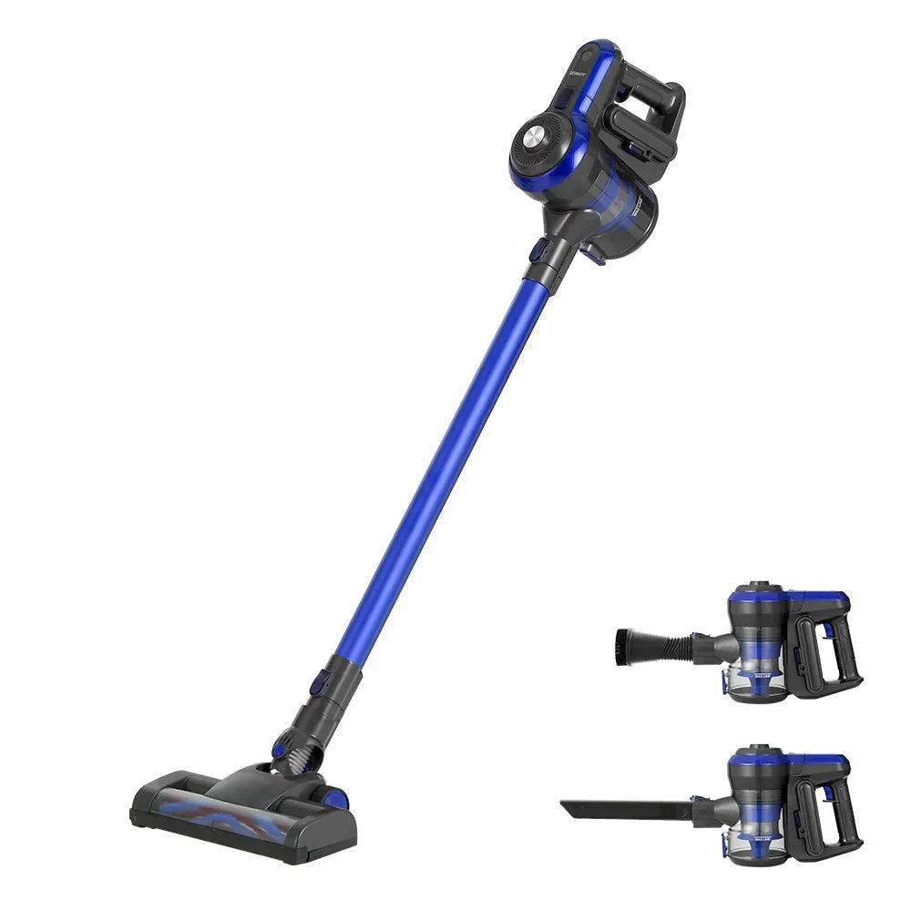 Devanti Stick Vacuum Cleaner Brushless Cordless 250W Blue - Flea Market