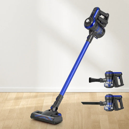 Devanti Stick Vacuum Cleaner Brushless Cordless 250W Blue - Flea Market