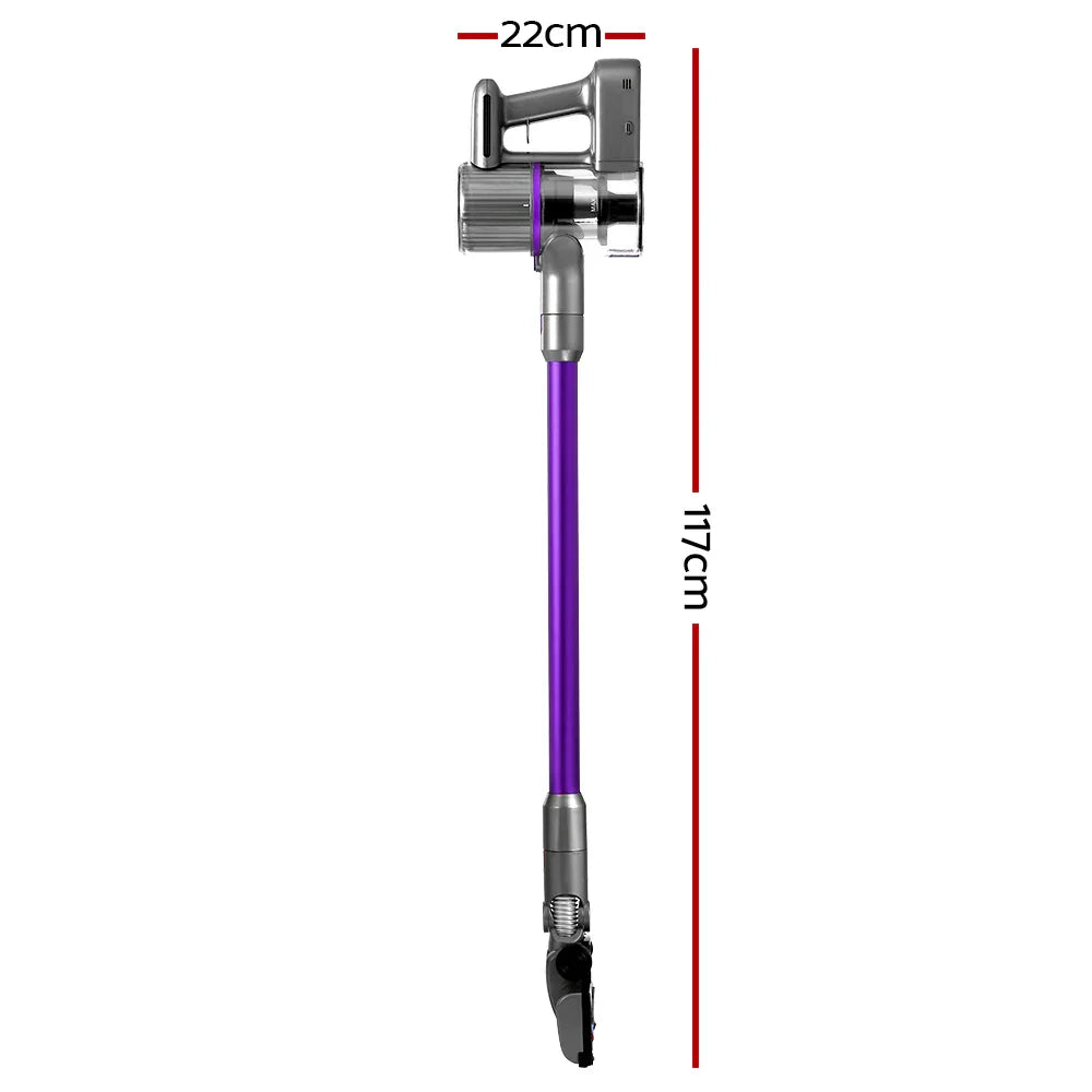 Devanti Stick Vacuum Cleaner Bagless Cordless 120W Purple - Flea Market