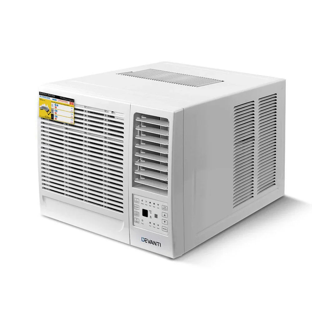 Devanti 2.7kW Window Air Conditioner - Compact Permanent Cooling