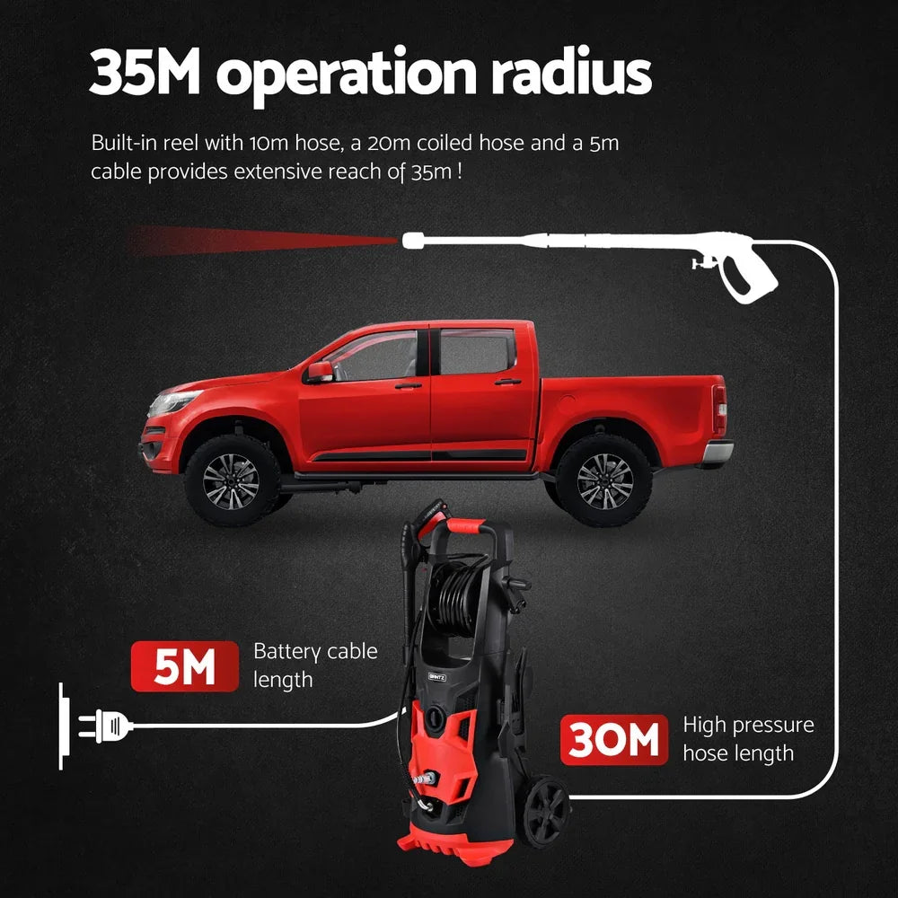 Giantz 2800PSI Electric Pressure Washer - 30M Hose Water Cleaner