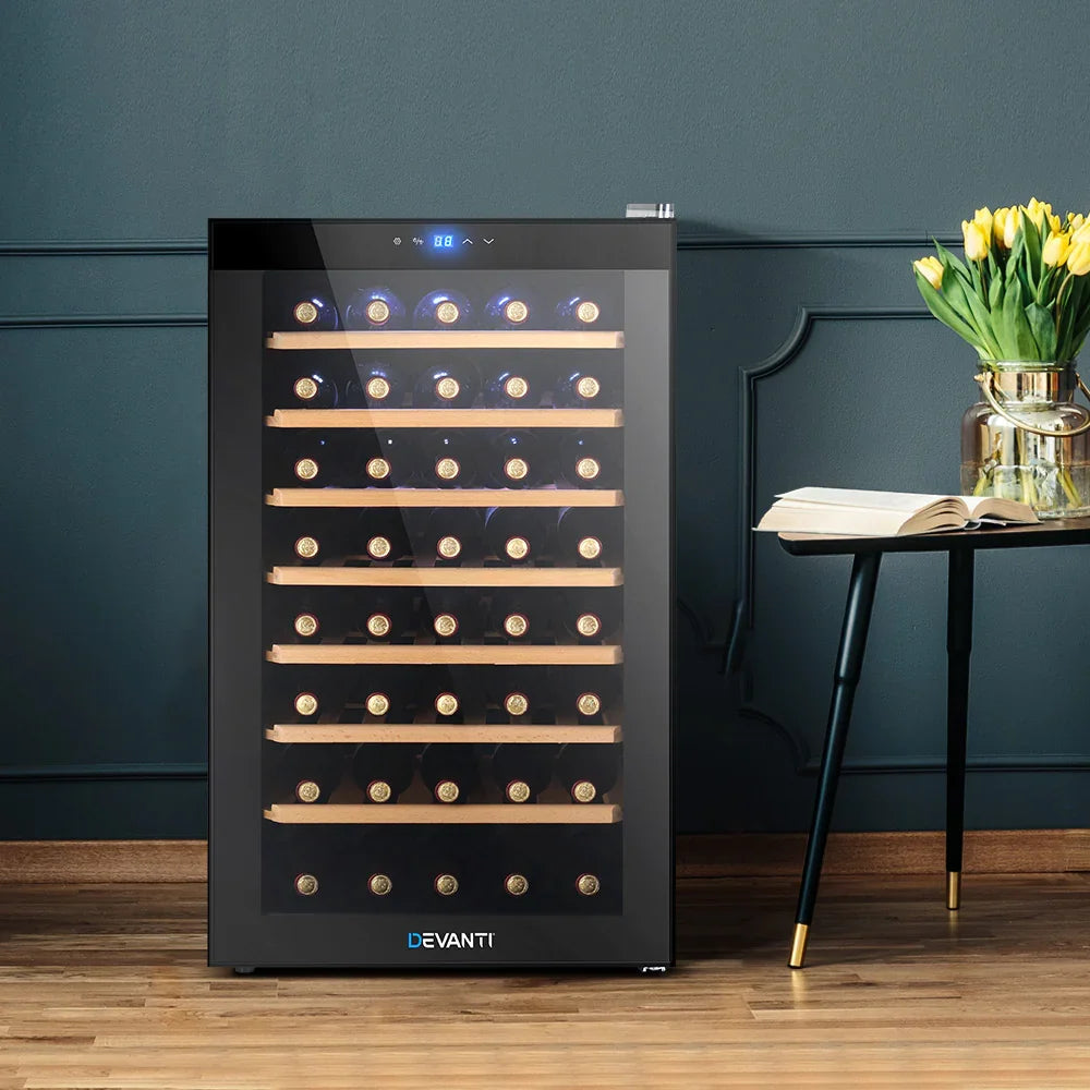 Devanti 51 Bottle Wine Fridge - Black