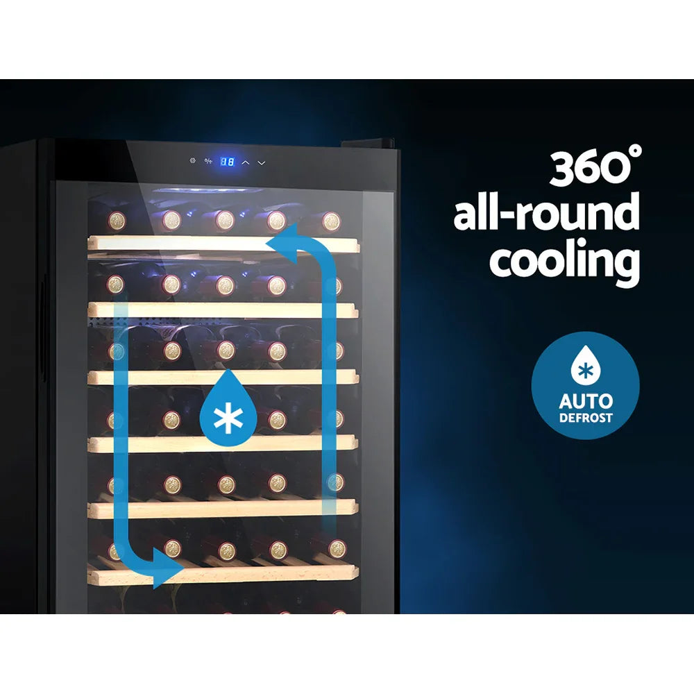 Devanti 51 Bottle Wine Fridge - Black