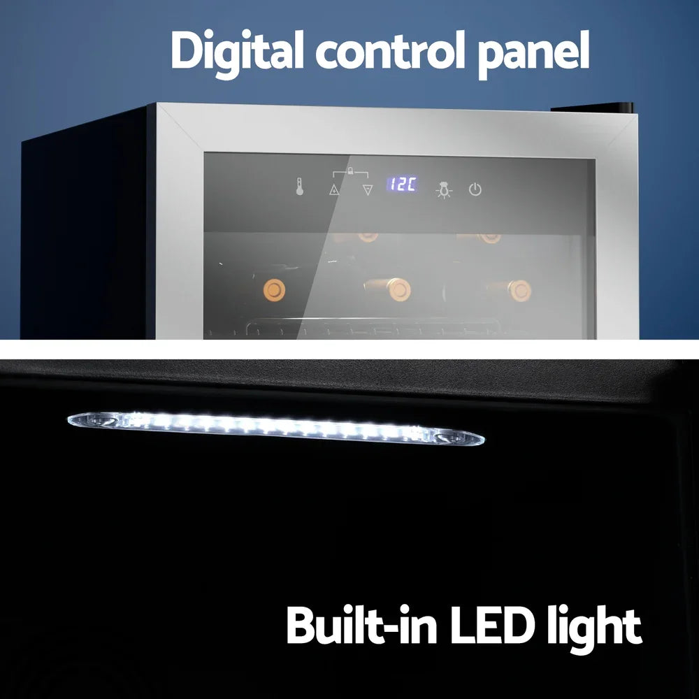 Devanti 42 Bottle Wine Fridge - Black