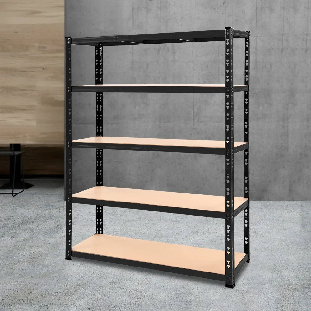 Giantz 1.8M Garage Shelving Warehouse Pallet Racking Storage Shelve Black - Flea Market