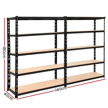 Giantz 2.4Mx1.8M Garage Shelving Warehouse Pallet Racking Storage Shelve - Flea Market