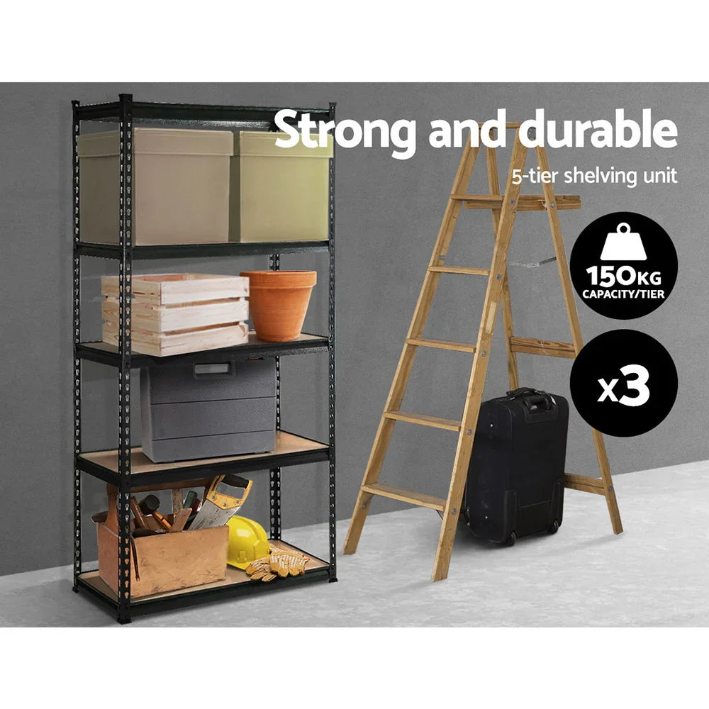 3x1.5M Warehouse Shelving Racking Storage Garage Steel Metal Shelves Rack | Free Shipping Australia - Flea Market