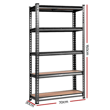 Giantz 3x1.5M Garage Shelving Warehouse Pallet Racking Storage Charcoal - Flea Market