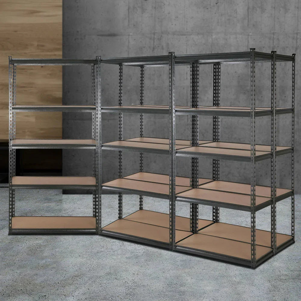 Giantz 5x1.8M Garage Shelving Warehouse Pallet Racking Storage Charcoal - Flea Market