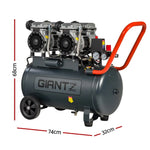 Giantz 50L Air Compressor Quiet 3.0HP Oil-Free 200L/Min Portable