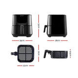 Devanti Air Fryer 7L LCD Fryers Black - Flea Market