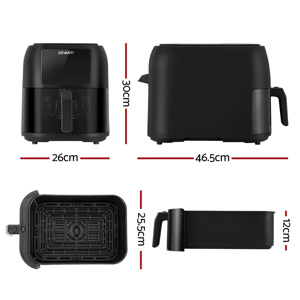 Devanti Air Fryer 8L LCD Fryers - Flea Market