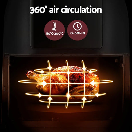 Devanti Air Fryer 8L LCD Fryers - Flea Market