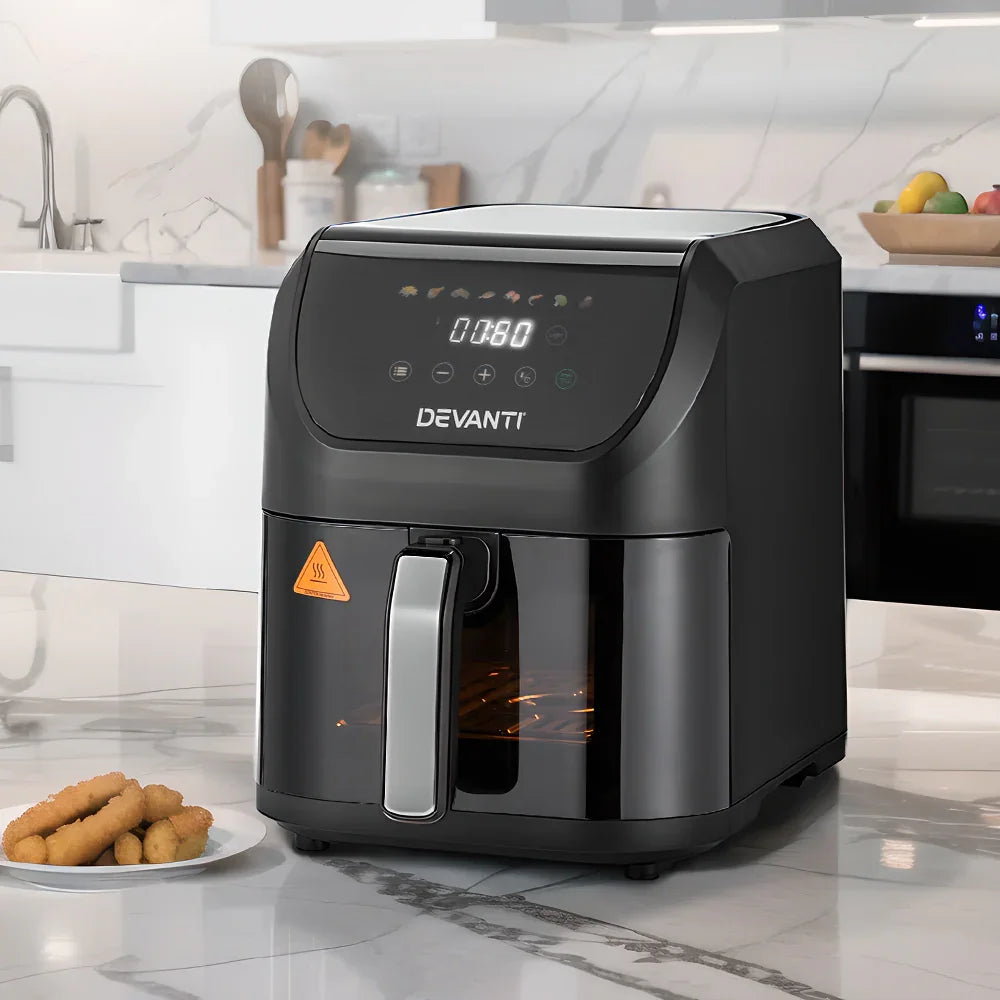 Devanti Air Fryer 5L W/ LCD Touch 1500W - Flea Market