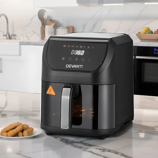 Devanti Air Fryer 5L W/ LCD Touch 1500W - Flea Market