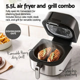 Devanti 5.5L Air Fryer & Grill LCD Fryers 1500W - Flea Market