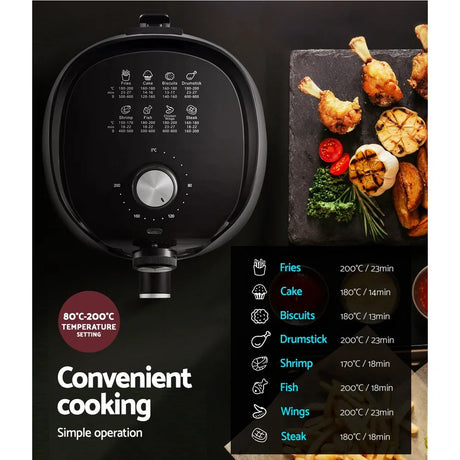 Devanti Air Fryer 2.5L Knob Fryers - Flea Market