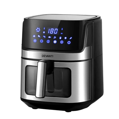 Devanti Air Fryer 6.5L LCD Fryers Clear Window - Flea Market