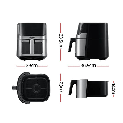 Devanti Air Fryer 6.5L LCD Fryers Clear Window - Flea Market