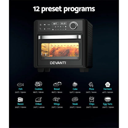 Devanti Air Fryer 15L LCD Fryers Oven - Flea Market