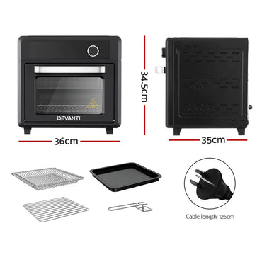 Devanti Air Fryer 20L LCD Fryers Oven - Flea Market